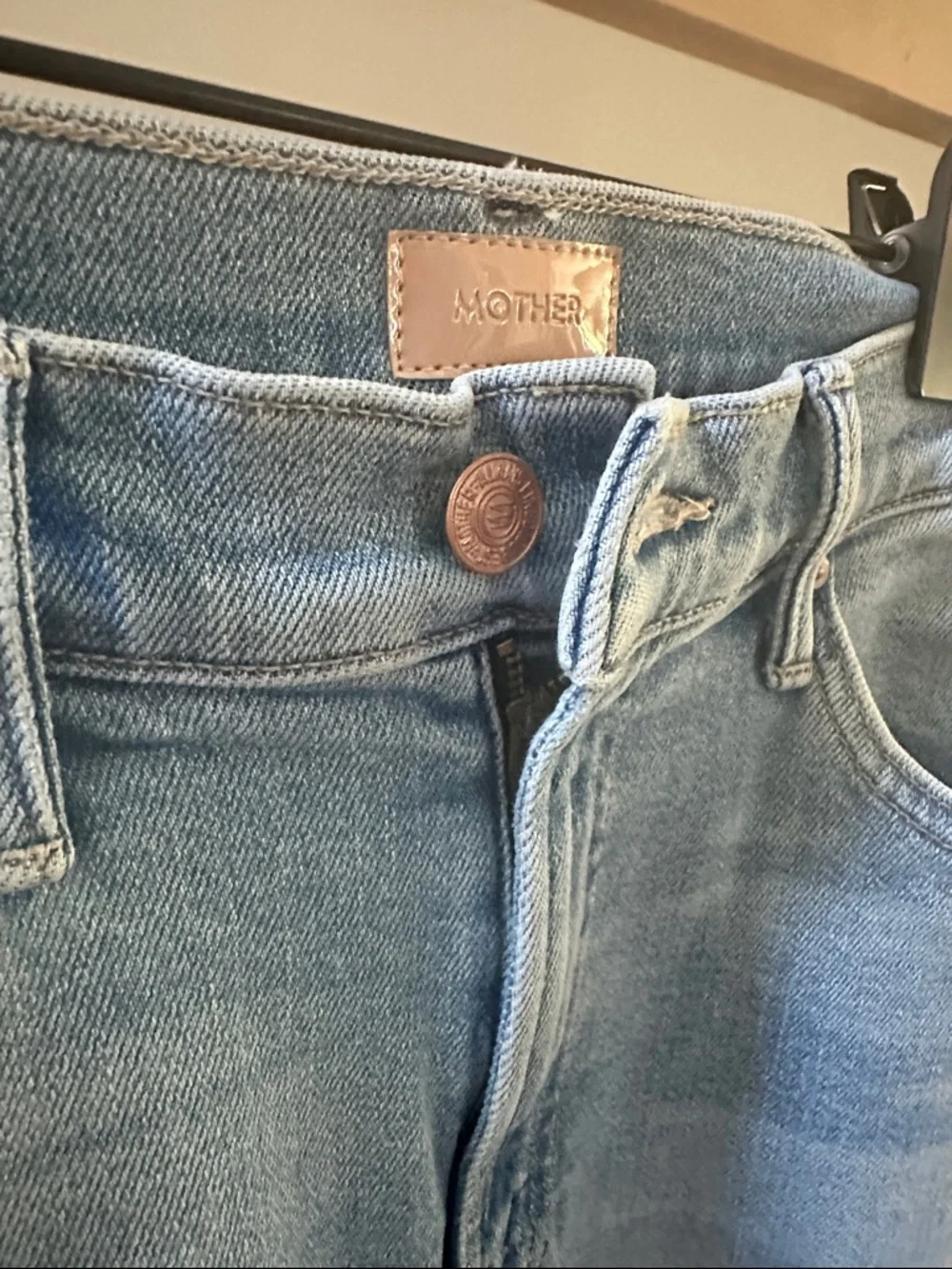 MOTHER sz 27 Insider Crop Step Fray - Picture 2 of 5